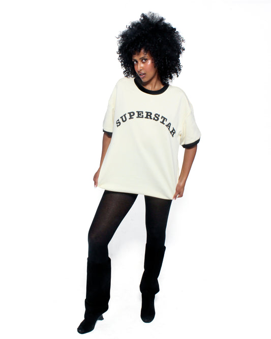 OVERSIZED RINGER TEE